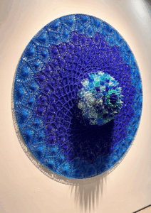 AURORA 7 IN DIA X 15 INCH DEEP WIRE ART 2