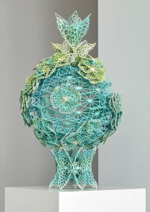 TIDAL BLOOM WIRE ART SCULPTURE